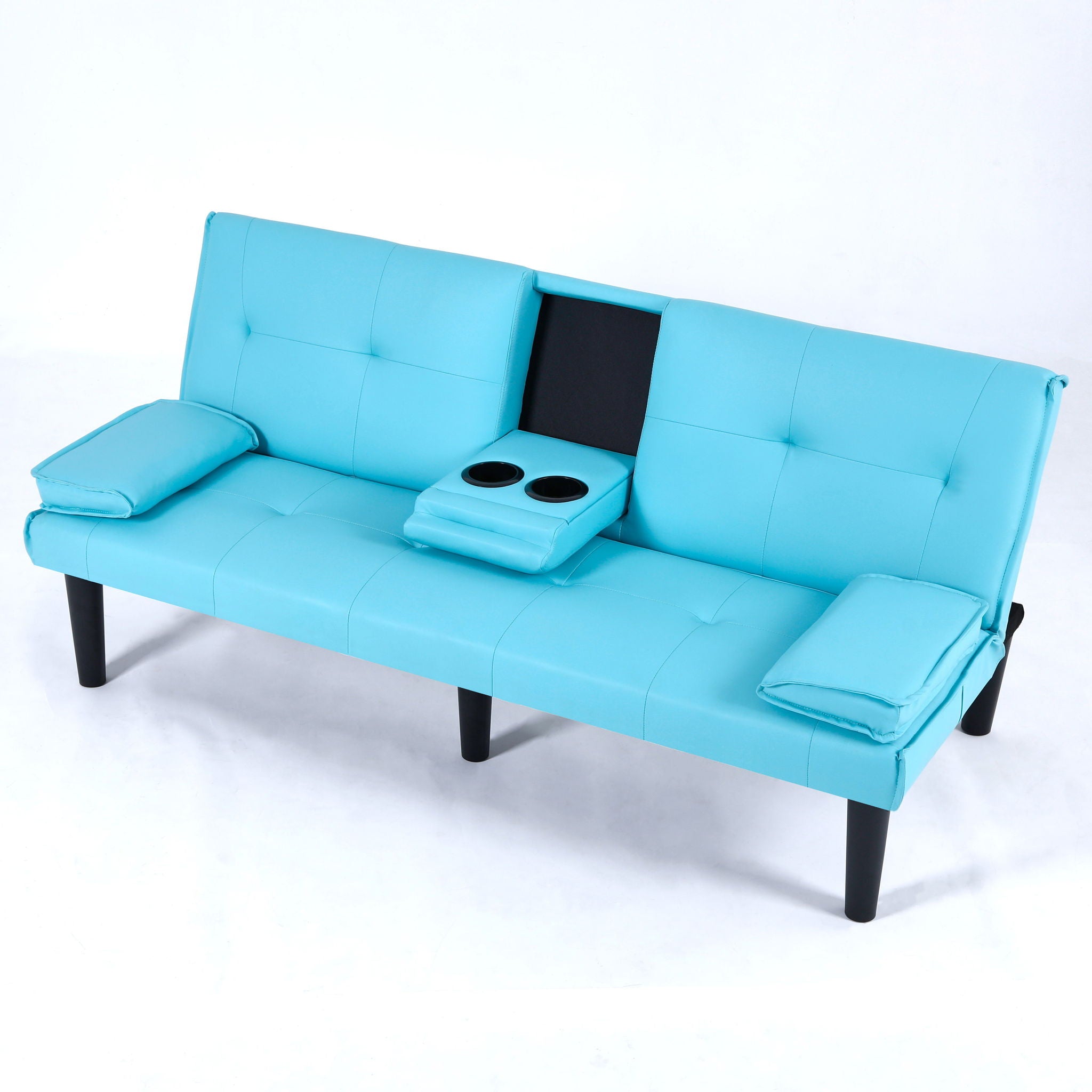Sofa Bed With Foldable Design And Cup Holder