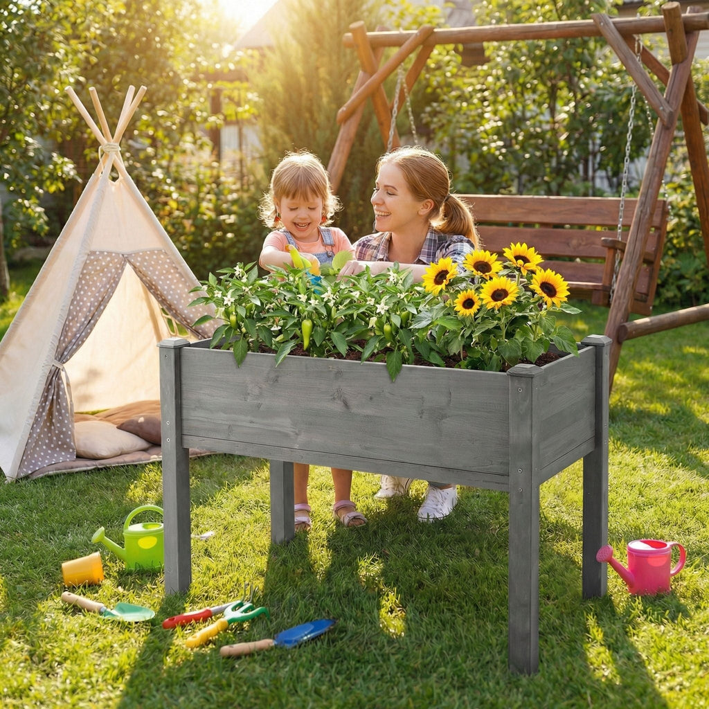 Elevated Raised Garden Bed For Outdoor