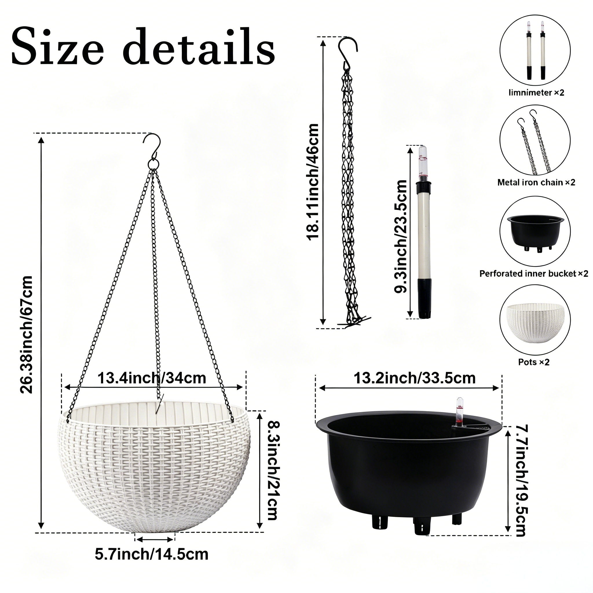 Self Watering Hanging Planter