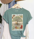 Tree Of Life Celestial Starry Sky Moon Phases Mandala Ethereal Harmony Sacred Nature Comfort Colors Tee