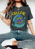 Cellfie Funny Science Teacher Whimsical Lab Humor For Science Lovers Comfort Colors Tee