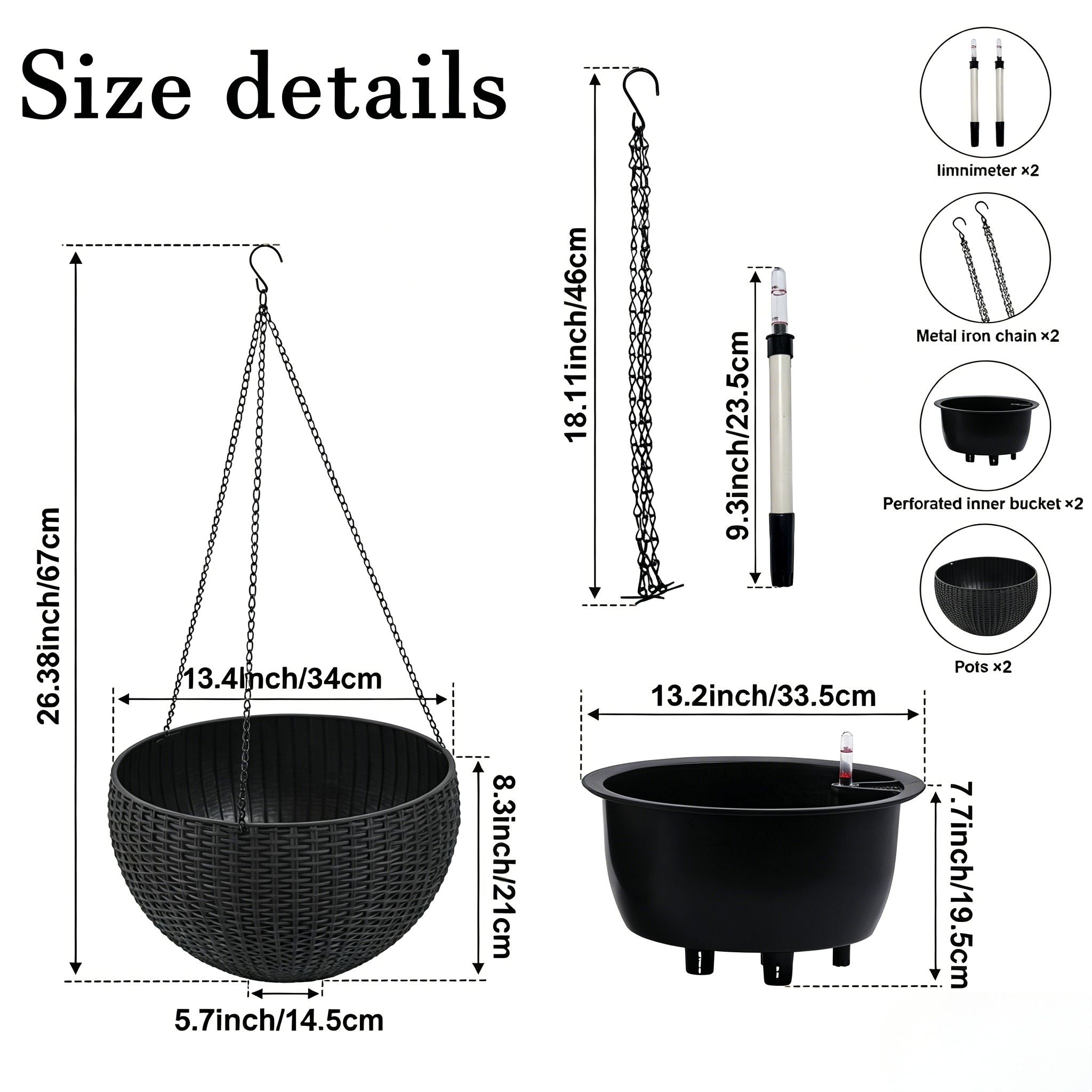 Self Watering Hanging Planter