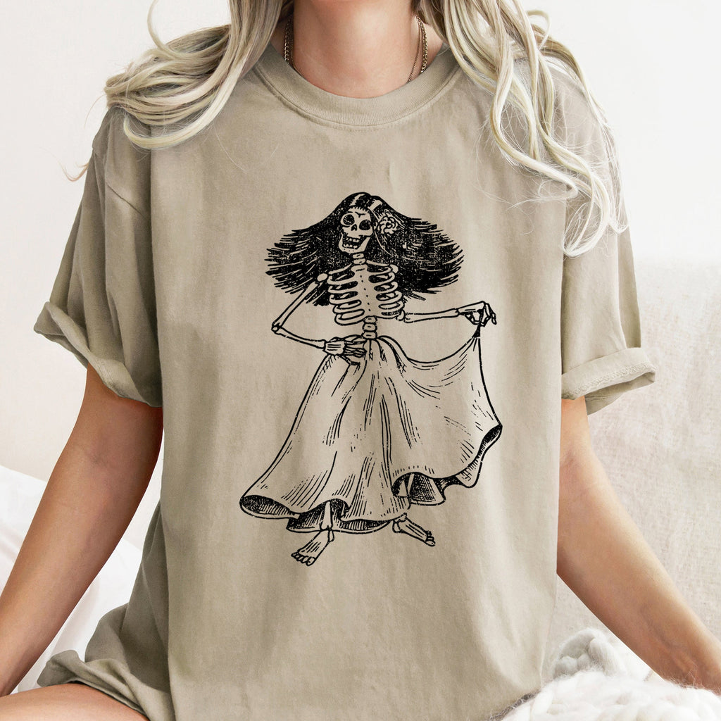 Day Of The Dead Retro Halloween Comfort Colors Tee