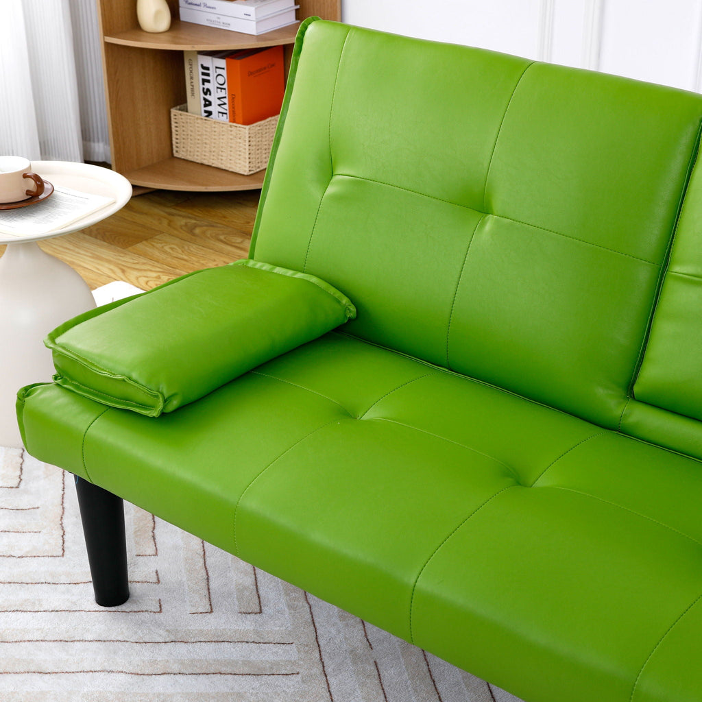 Sofa Bed With Foldable Design And Cup Holder