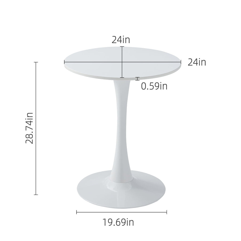 Round Dining Table With Tulip Style Base