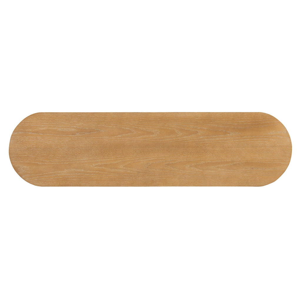 Console Table With Fluted Legs, Open Shelf
