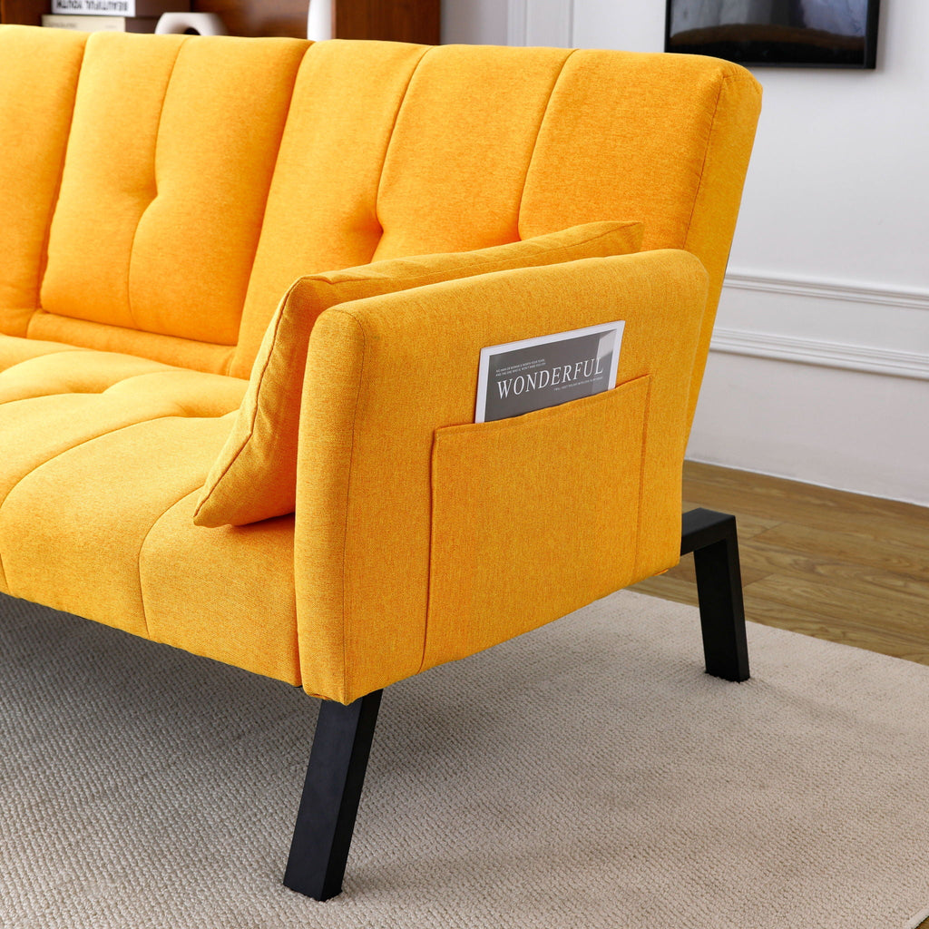 Sofa Bed With Foldable Design And Cup Holder