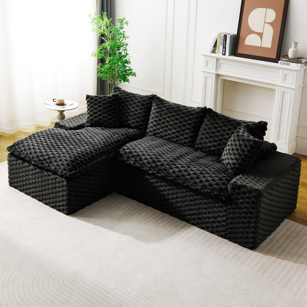 Modular Sofa, Convertible Twin Seat With Chaise Lounge