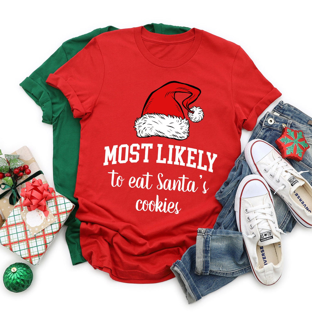 Most Likely To Christmas Family Holiday Memories And Cozy Gatherings Comfort Colors Tee
