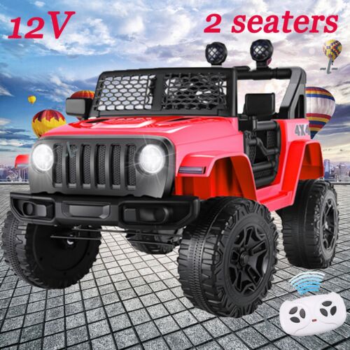 2-Seater 12V Ride-On Truck with Remote Control for Kids - Electric Powered Car