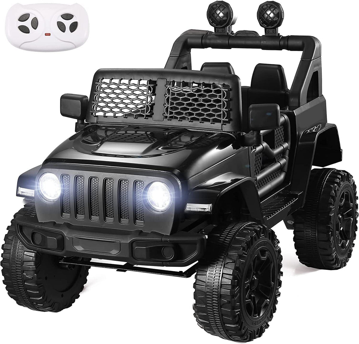 2-Seater 12V Ride-On Truck with Remote Control for Kids - Electric Powered Car