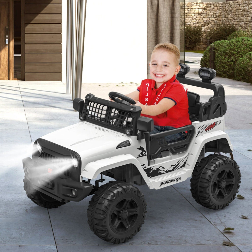 Electric Jeep Ride-On Car for Toddlers with Remote Control - 12V Kids Toy Vehicle