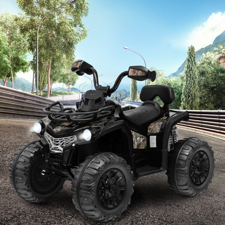 Electric Kids ATV 4 Wheeler with MP3 Player and Headlights - 2 Speeds for Exciting Driving Experience