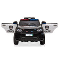 Electric Kids Police Car with Remote Control and LED Lights - 12V Ride-On Toy