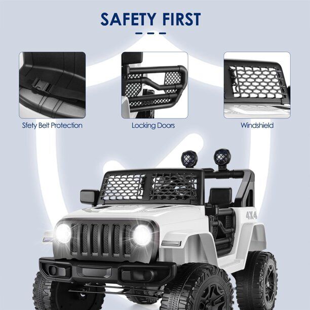 Electric Kids Ride-On Car Truck SUV with 3-Speeds, MP3 Player, and Remote Control - 12V USA