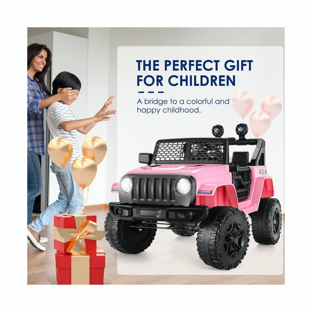 Electric Kids Ride-On Car Truck SUV with 3-Speeds, MP3 Player, and Remote Control - 12V USA
