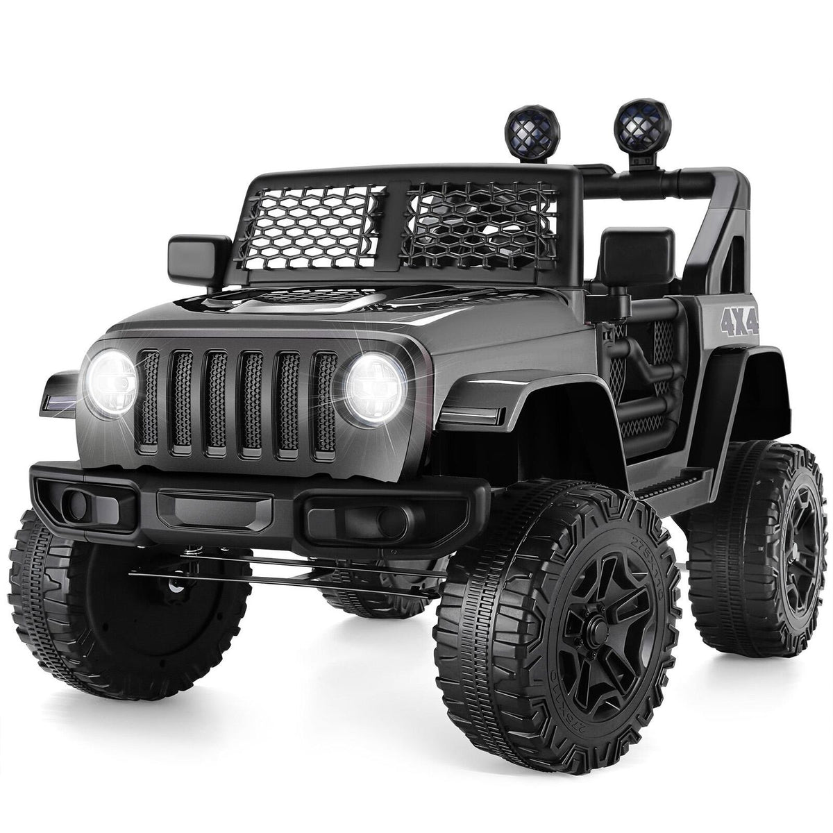 Electric Kids Ride On Truck with Remote Control and MP3 Player - Battery Powered Toy Car