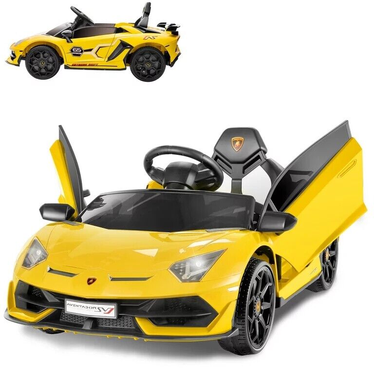 Licensed Lamborghini Electric Ride-On Car for Kids with Remote Control, MP3 and USB Connectivity