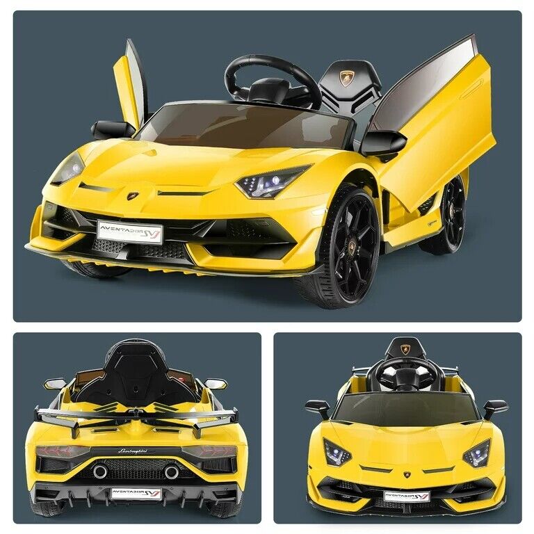 Licensed Lamborghini Electric Ride-On Car for Kids with Remote Control, MP3 and USB Connectivity