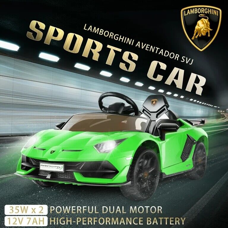 Licensed Lamborghini Electric Ride-On Car for Kids with Remote Control, MP3 and USB Connectivity