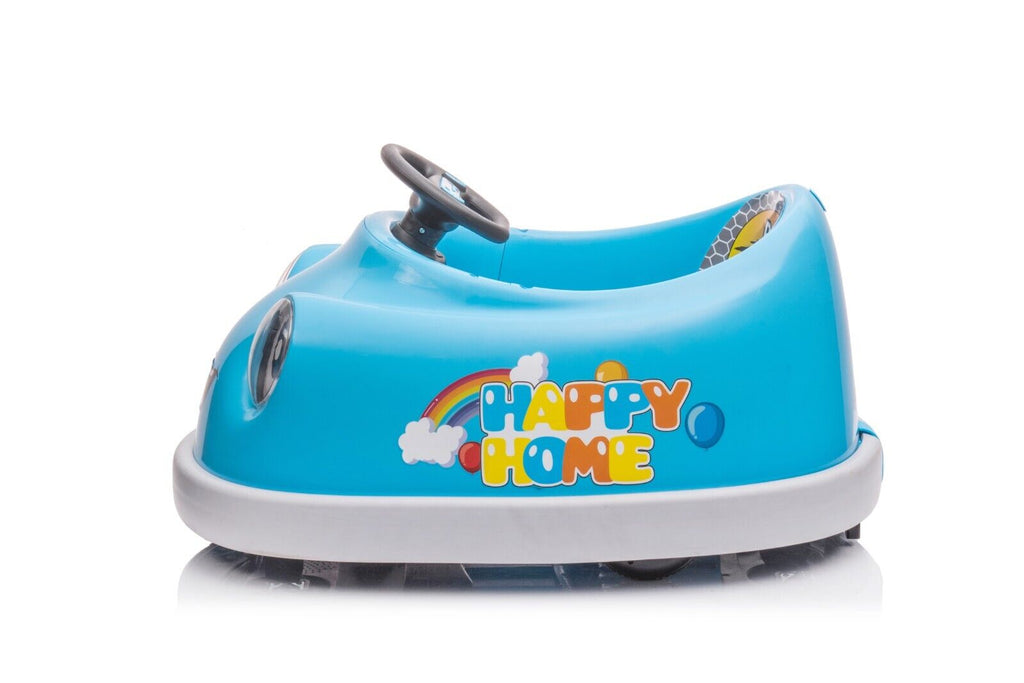 Electric Ride-On Car for Kids Ages 1-6 with Dual 12V Motors and Pushrod Steering