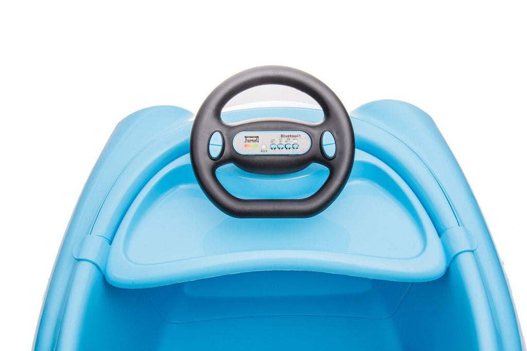 Electric Ride-On Car for Kids Ages 1-6 with Dual 12V Motors and Pushrod Steering