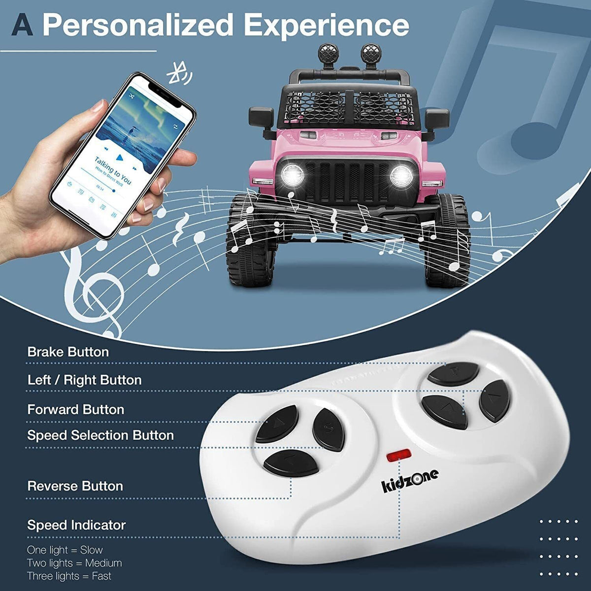 Electric Ride-On Car for Kids with Remote Control and MP3 Player - 12V Children's Truck Toy