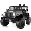 Electric Ride-On Car Truck for Kids with 3 Speeds and Spring Suspension - 12V LED Lights