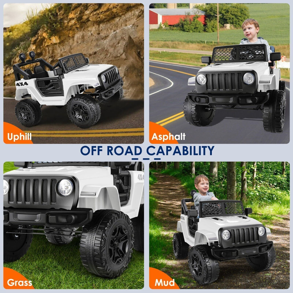 Electric Ride-On Car/Truck for Kids with MP3 Music, Lights, and Remote Control - 61 Options Available