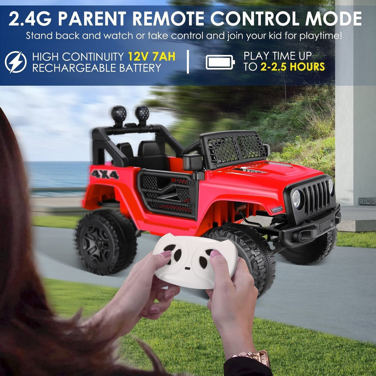 3-Speed Electric Ride-On Car for Kids with Remote Control - Motorized Toy for Endless Fun!