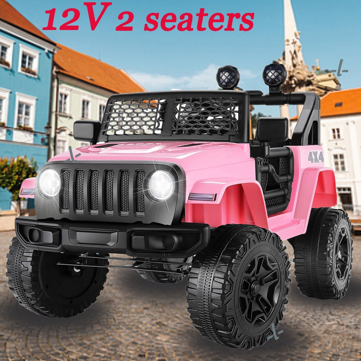 Electric Ride-On Truck for Kids with Remote Control and LED Lights - 12V 7AH