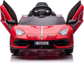 12V Licensed Lamborghini Car Toy with Headlights & Hydraulic Door - Electric Ride On for Kids
