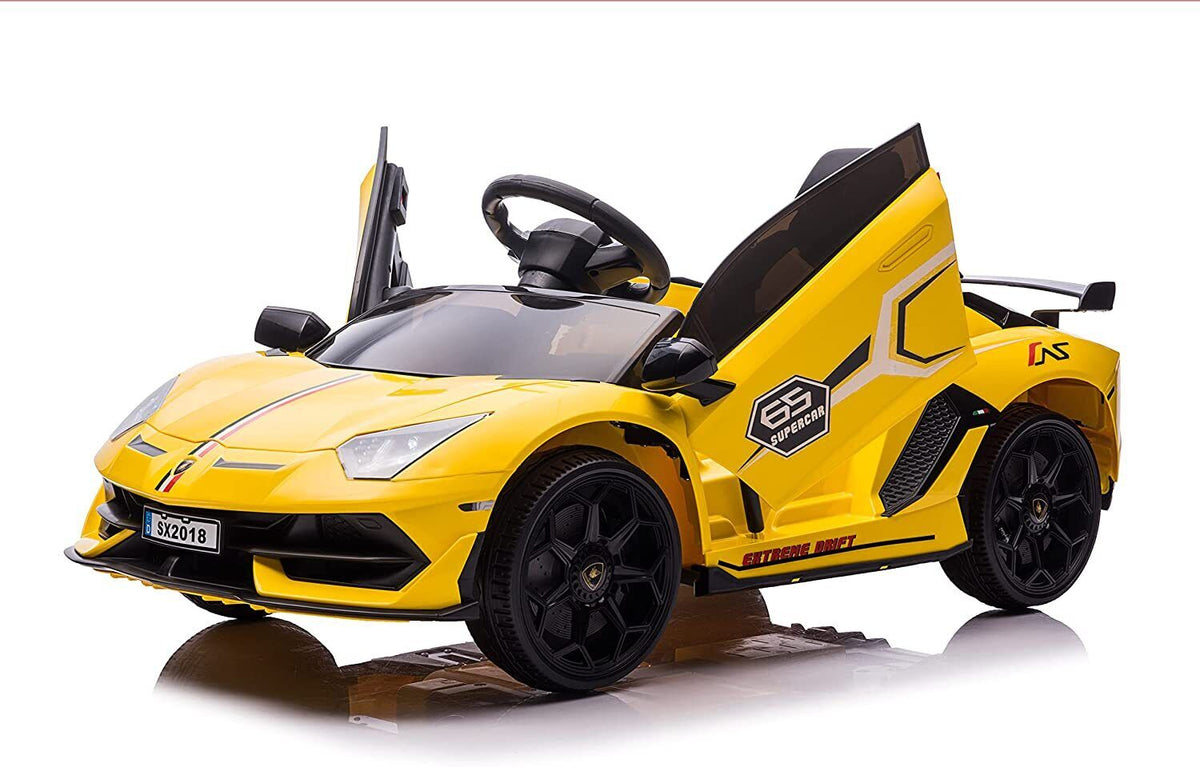 12V Electric Sports Car for Kids with Remote Control and LED Lights