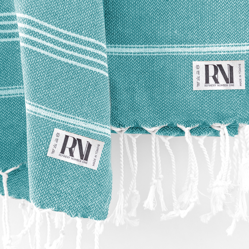 Istanbul Classic Turkish Hand Towel Set for Kitchen, Bath, Beach, Gym, Yoga and Travel