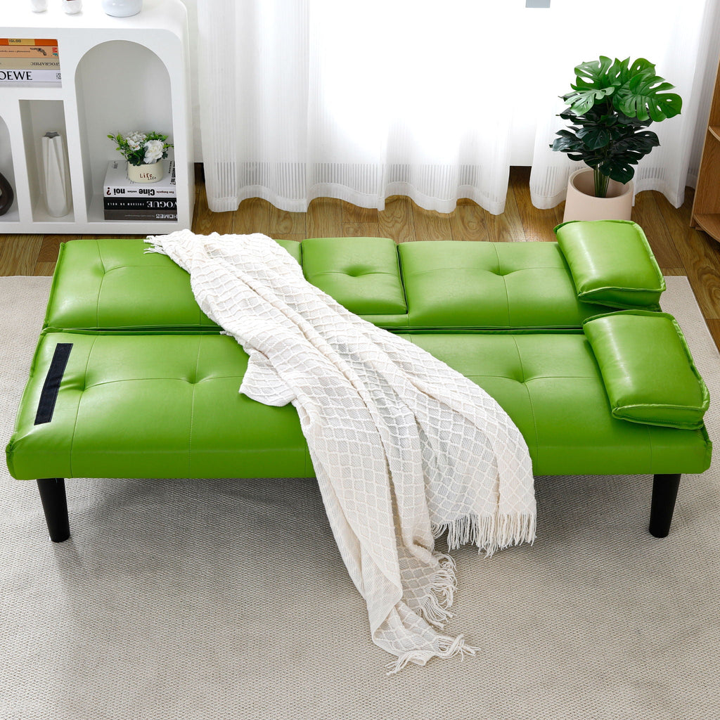Sofa Bed With Foldable Design And Cup Holder
