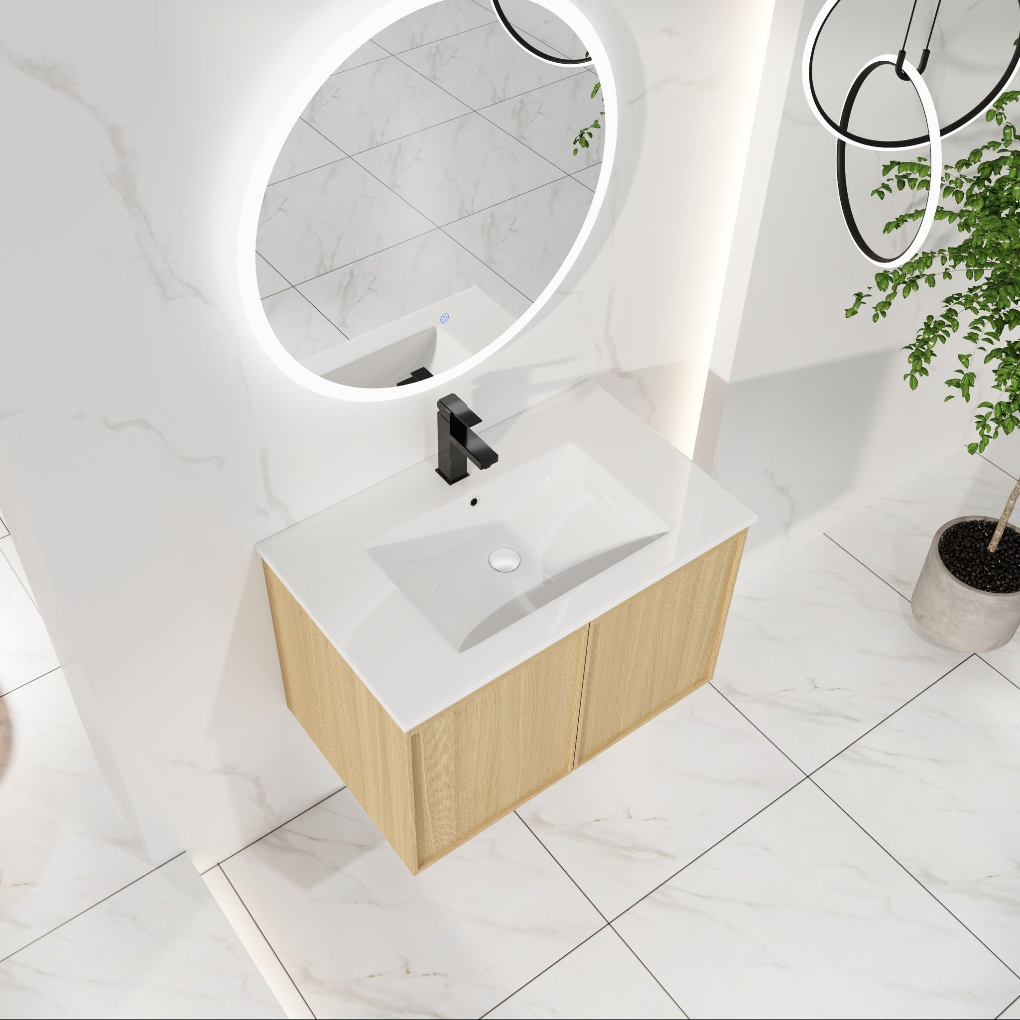 Floating Bathroom Vanity With Sink Combo