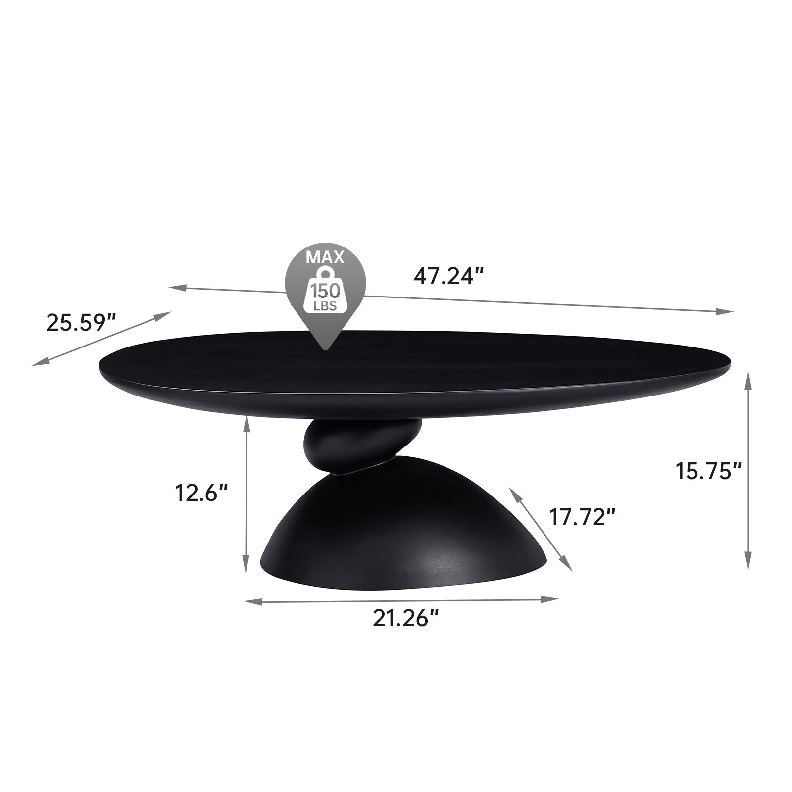Lucky Stone Shaped Table