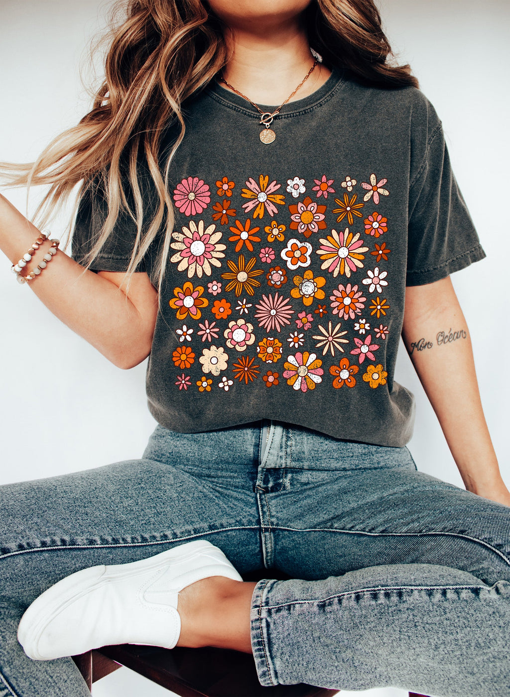 Floral Print Botanical Garden Floral Nature Inspired Studio Collection Comfort Colors Tee