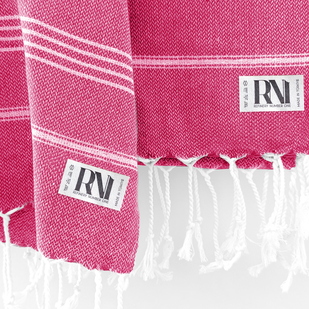 Istanbul Classic Turkish Hand Towel Set for Kitchen, Bath, Beach, Gym, Yoga and Travel