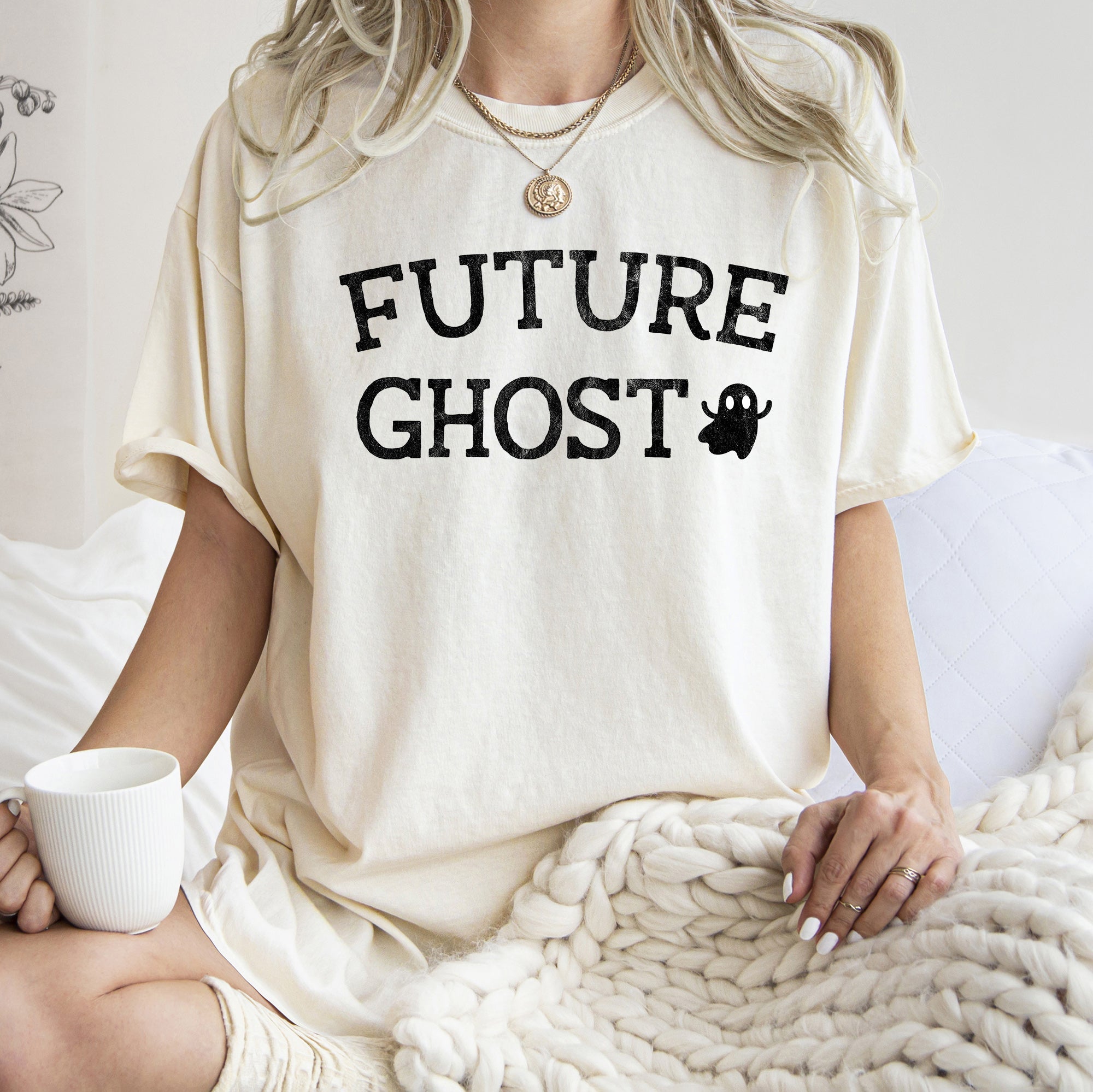Future Ghost Retro Halloween Deluxe Edition Official Collection Comfort Colors Tee