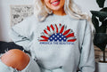 America The Beautiful Sunflower Cozy Vintage Inspired Graphic Premium Comfort Sweatshirt