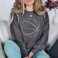 Chic Basketball Word Art Statement Graphic Design For Courtside Style Sweatshirt