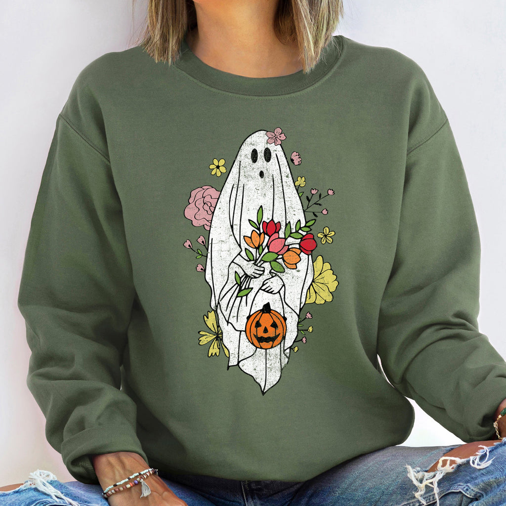 Ghost Bride Halloween Night Ghostly Portrait Spooky Graphic Limited Edition Sweatshirt