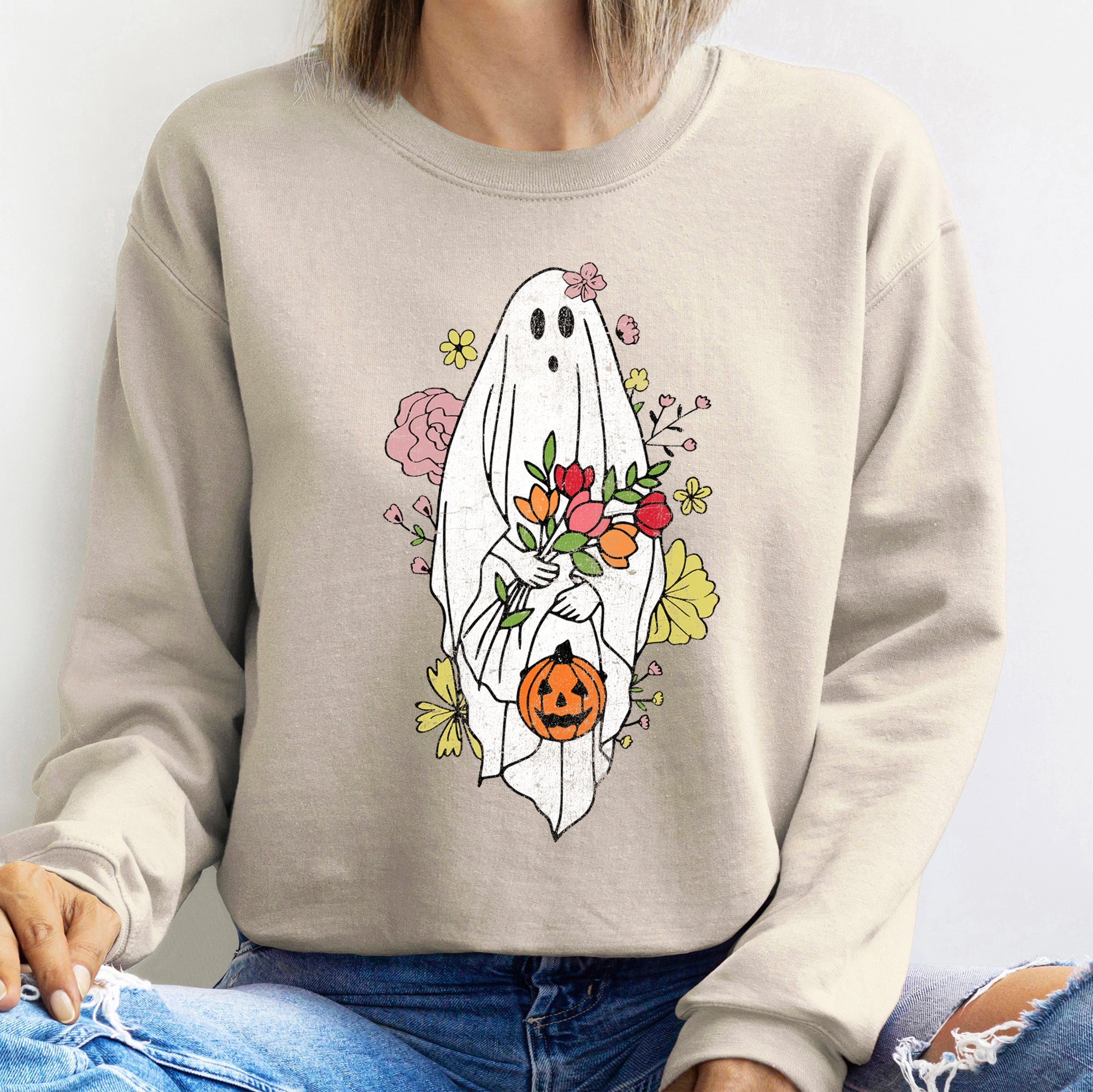 Ghost Bride Halloween Night Ghostly Portrait Spooky Graphic Limited Edition Sweatshirt