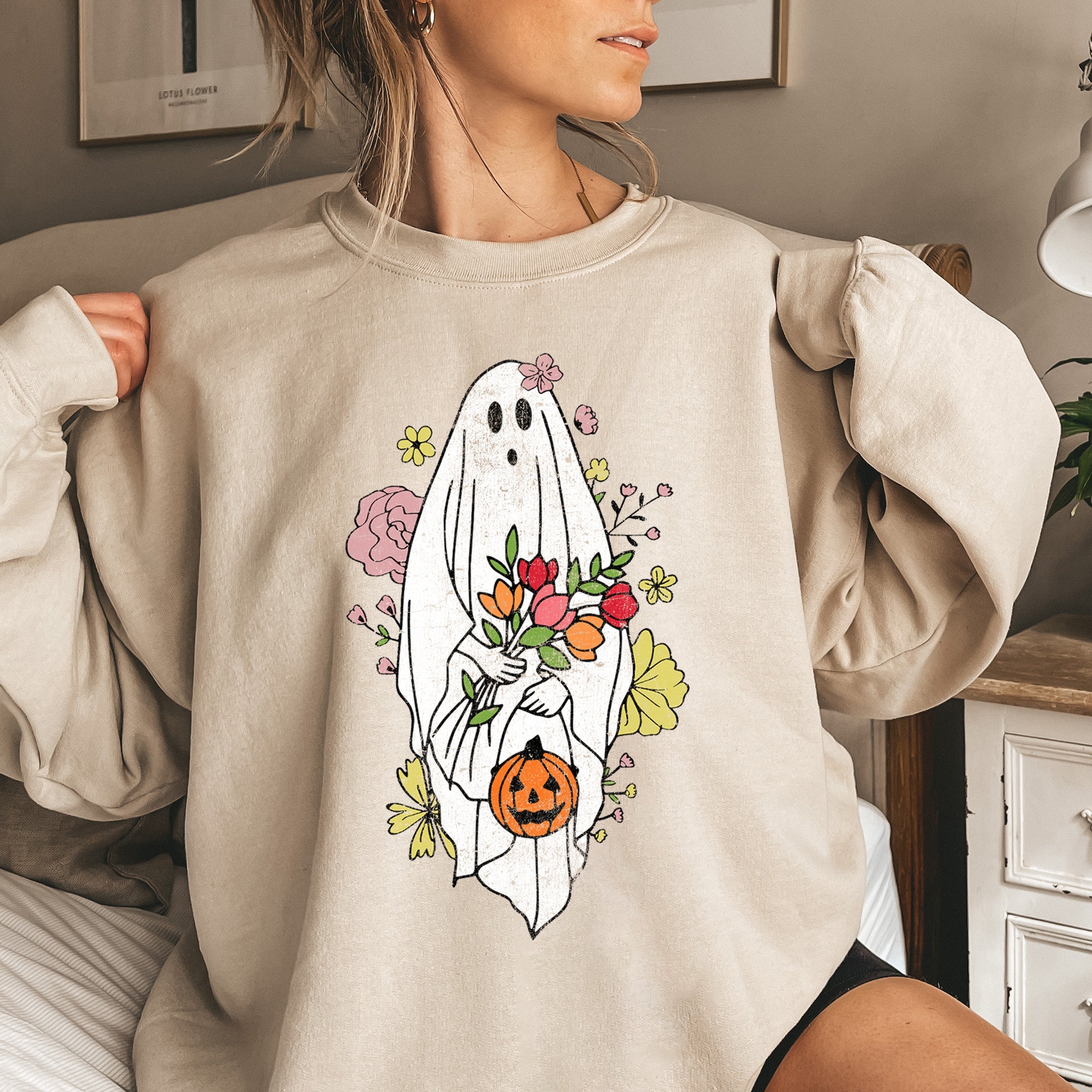 Ghost Bride Halloween Night Ghostly Portrait Spooky Graphic Limited Edition Sweatshirt