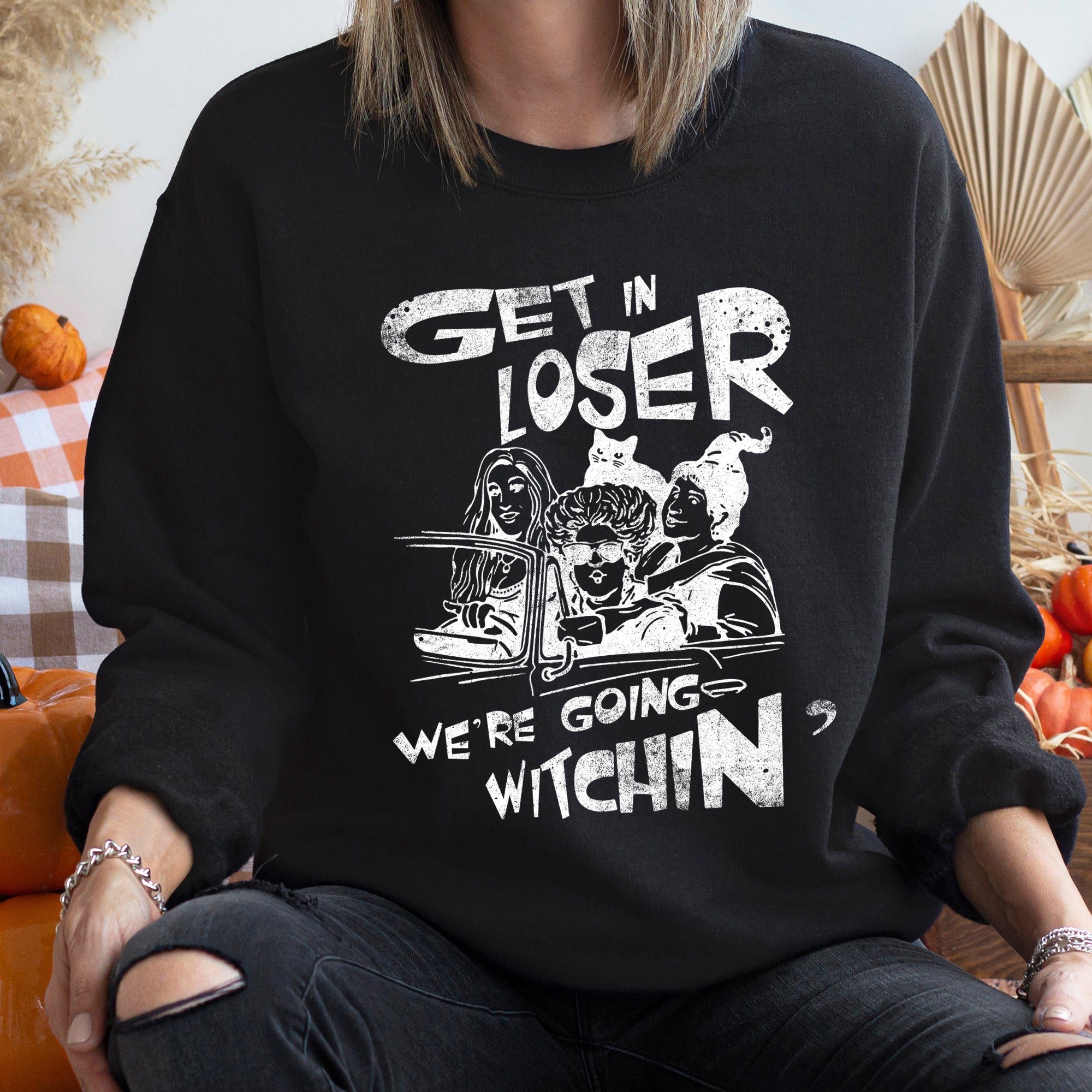 Going Witching Vintage Halloween Spooky Season Edition Limited Cozy Graphic Sweatshirt