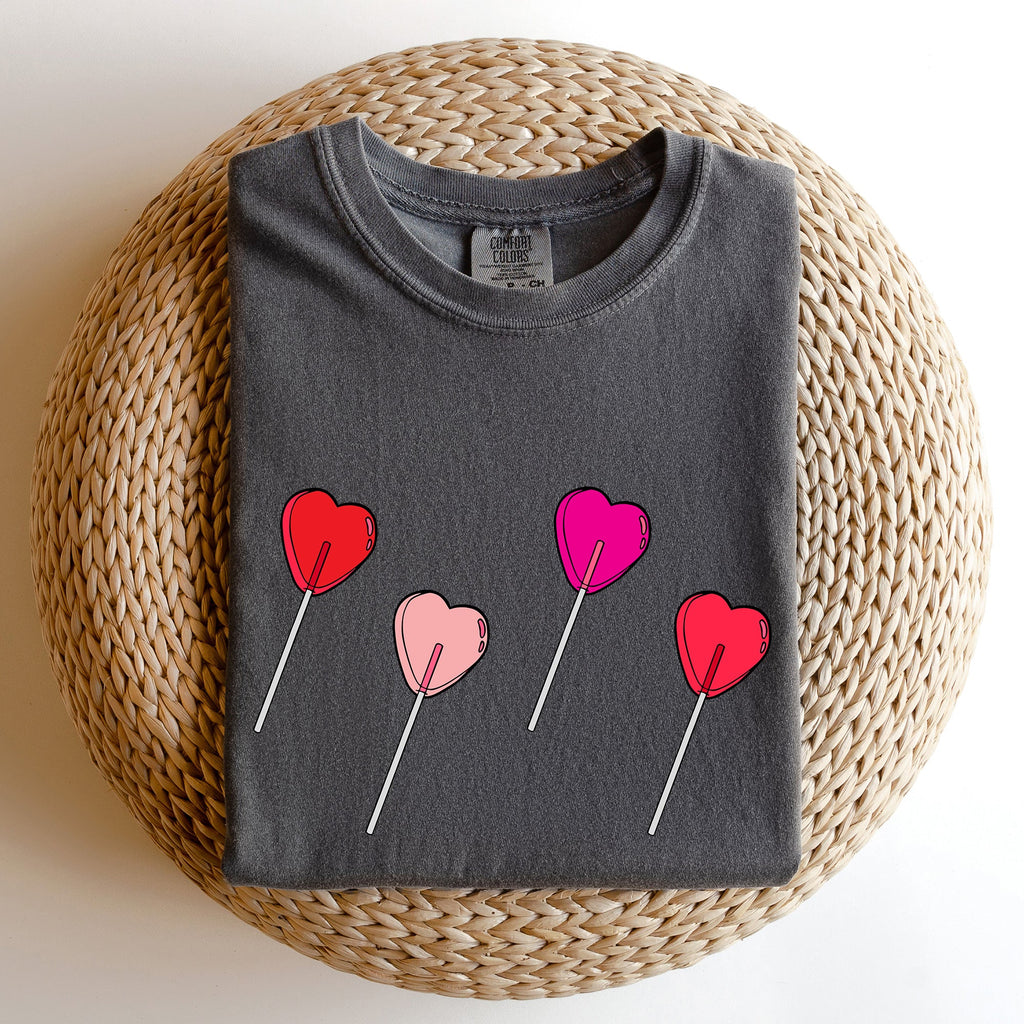 Valentine's Candy, Lollipop, Sweet Heart Valentine's Day Edition Comfort Colors Tee