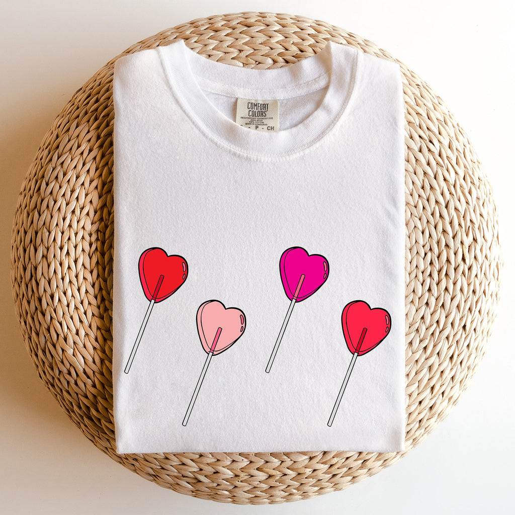 Valentine's Candy, Lollipop, Sweet Heart Valentine's Day Edition Comfort Colors Tee