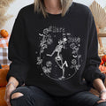 Here For The Boos Vintage Halloween Spooky Night Edition With Ghosts Goblins And Tricks Sweatshirt