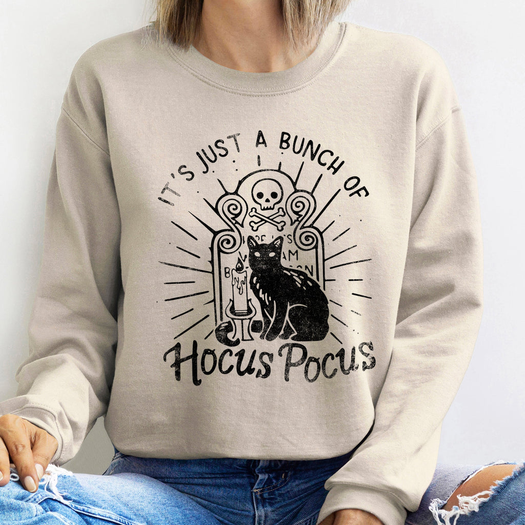 Bunch of Hocus Pocus Halloween Cozy Witchy Wishes Seasonal Graphic Comfort Edition Sweatshirt
